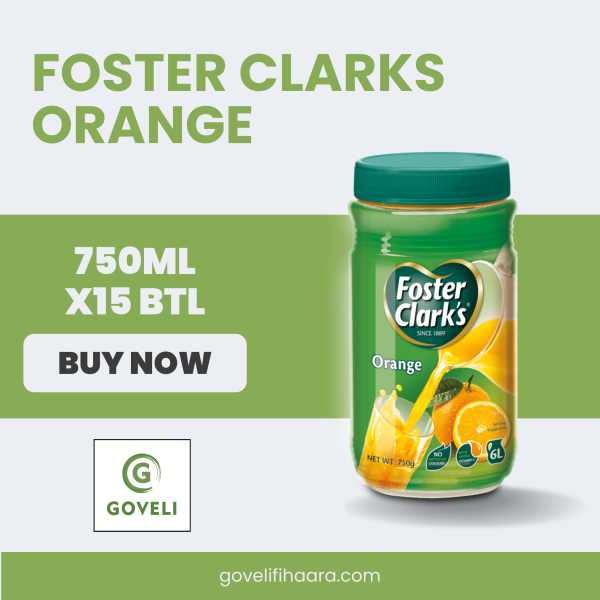FOSTER CLARKS ORANGE (750ML X15 BTL)