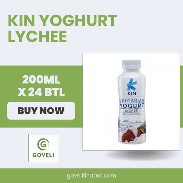 KIN YOGHURT LYCHEE (200ML X 24 BTL)