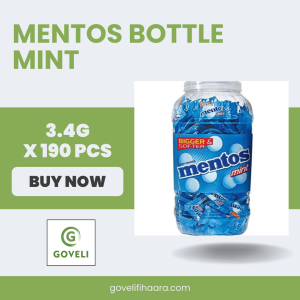 MENTOS BOTTLE MINT (3.4G X 190 PCS)