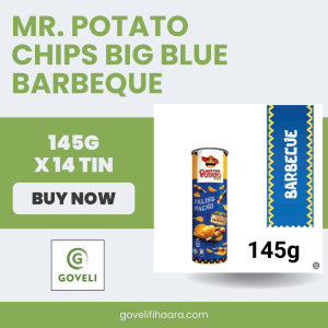 MR. POTATO CHIPS BIG BLUE BARBEQUE (145G X 14 TIN)