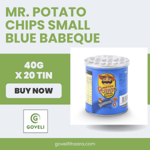 MR. POTATO CHIPS SMALL BLUE / BABEQUE (40G X 20 TIN)