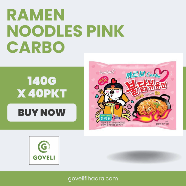 RAMEN NOODLES PINK CARBO (140G X 40PKT)