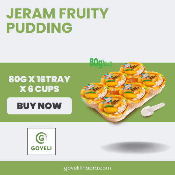 JERAM FRUITY PUDDING (80G X 16 TRAY )