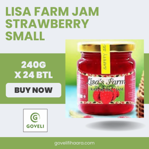 LISA FARM JAM STRAWBERRY SMALL (240G X 24 BTL)